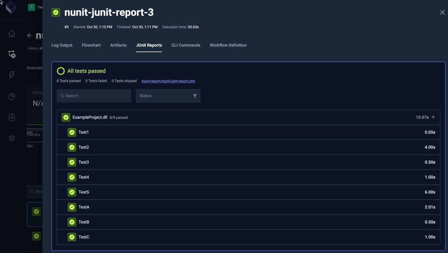 NUnit JUnit Report