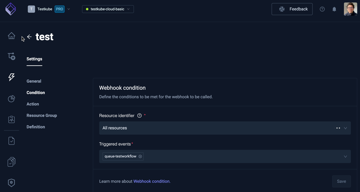 Webhook Condition